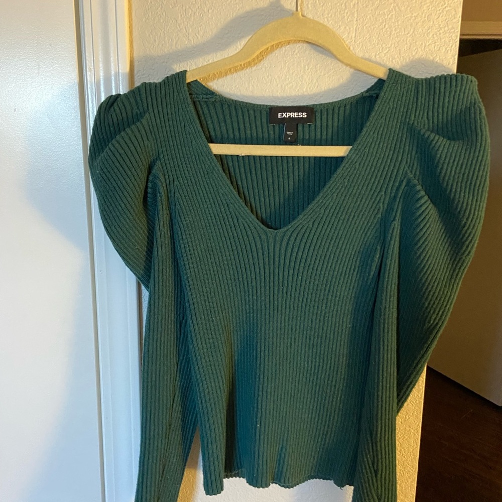 Womens Puff Sleever Sweater